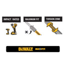 DEWALT 20V MAX XR Cordless Brushless 3-Speed 1/4 in. Impact Driver Kit and MAXFIT Right Angle Magnetic Attachment