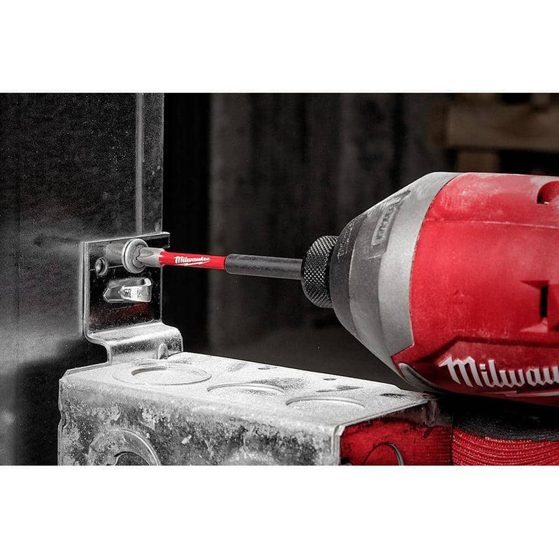 Milwaukee M12 12V Lithium-Ion Cordless 1/4 in. Hex Screwdriver Kit w/ SHOCKWAVEImpact Duty Driver Alloy Steel Bit Set (50-Pc)