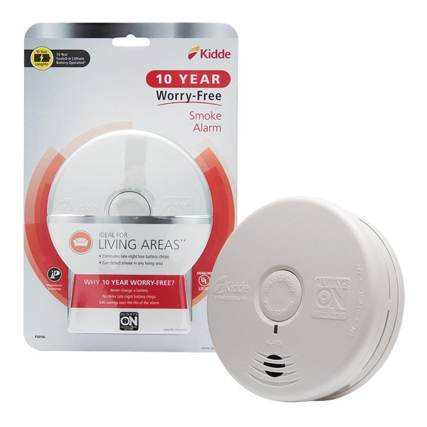 Kidde 10 Year Worry-Free Sealed Battery Smoke Detector with Photoelectric Sensor