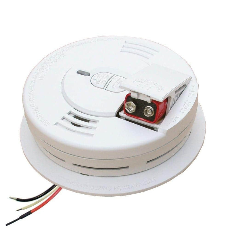 Kidde Firex Smoke Detector, Hardwired with 9-Volt Battery Backup, Smoke Alarm, 6-Pack