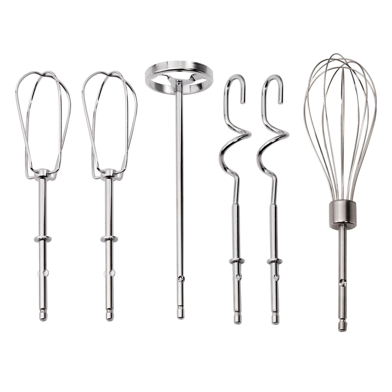 Hamilton Beach 6-Speed Black Hand Mixer with Beater, Whisk and Dough Hook Attachments