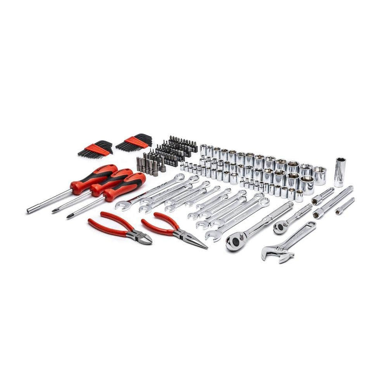 Crescent 1/4 in. and 3/8 in. Drive 6-Point Standard SAE/Metric Mechanics Tool Set with Case (150-Piece)