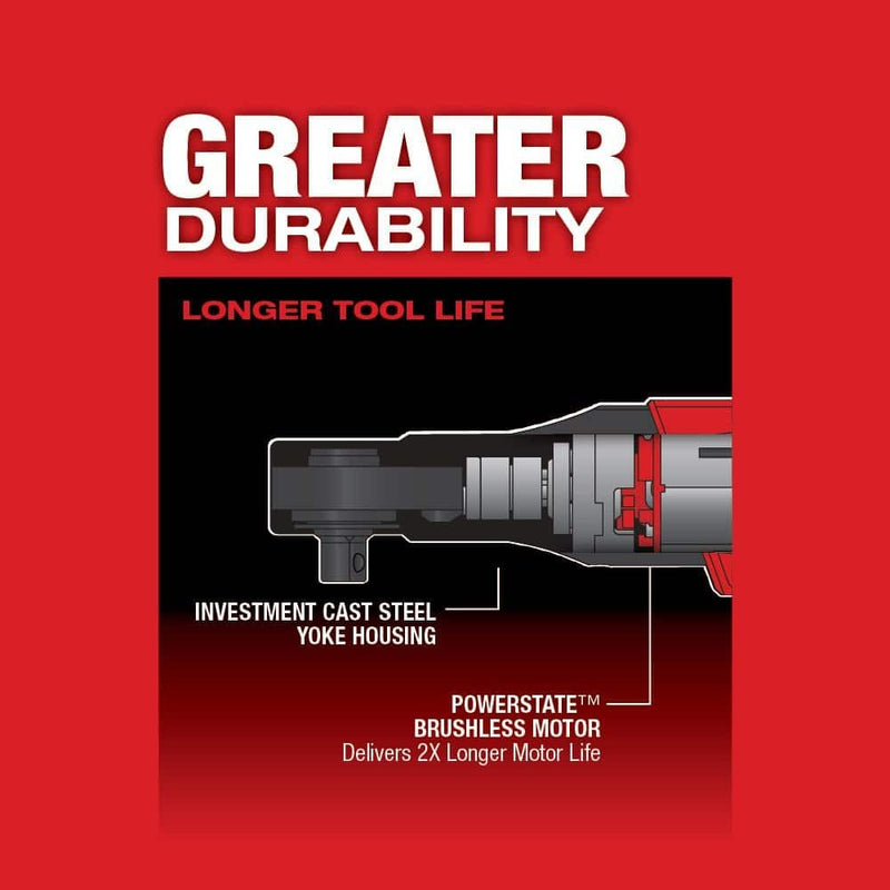 Milwaukee M12 FUEL 12V Lithium-Ion Brushless Cordless 3/8 in. Ratchet with M12 2.0Ah Battery