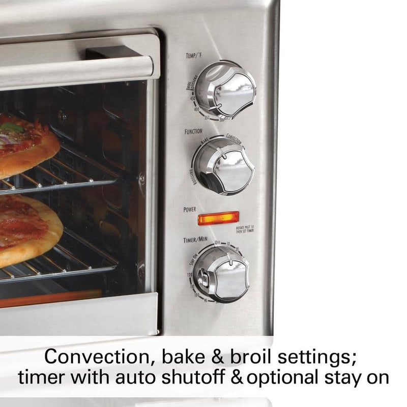 Hamilton Beach Stainless Steel Countertop Oven with Convection and Rotisserie