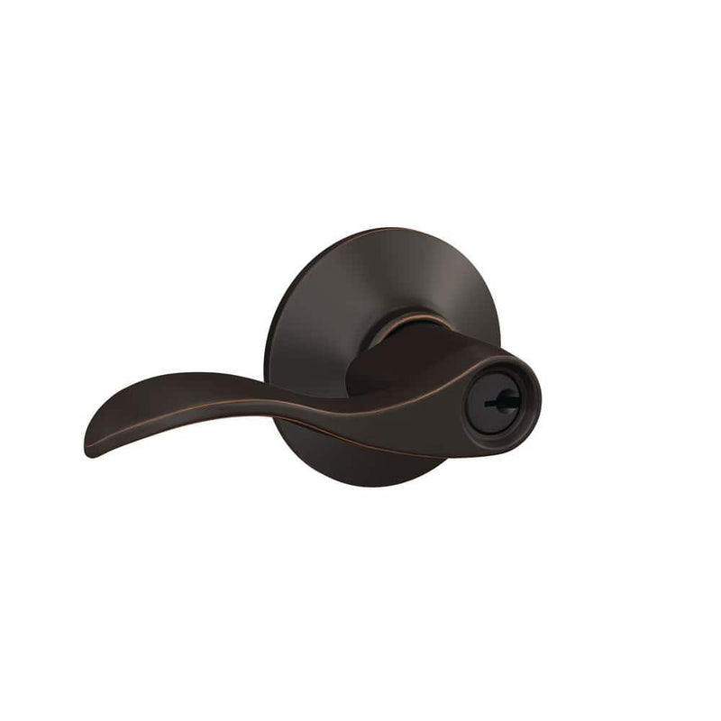 Schlage Accent Aged Bronze Keyed Entry Door Handle