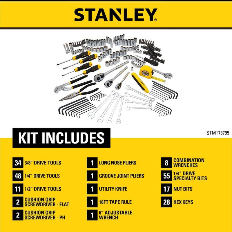 Stanley Mechanics Tool Set (210-Piece)