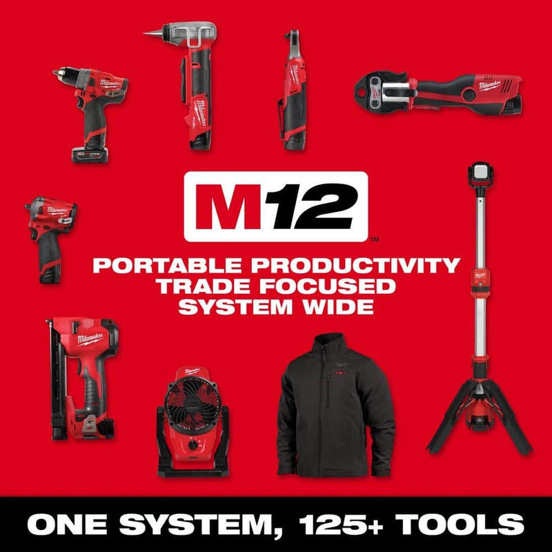 Milwaukee M12 FUEL 12V Lithium-Ion Brushless Cordless 3/8 in. Ratchet with M12 2.0Ah Battery